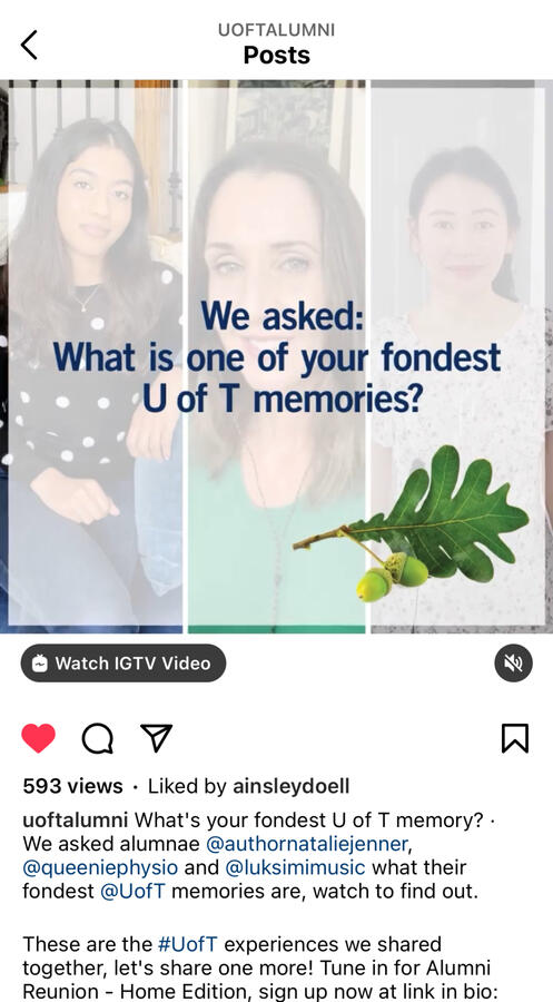 Alumni Reunion - Home Edition Campaign