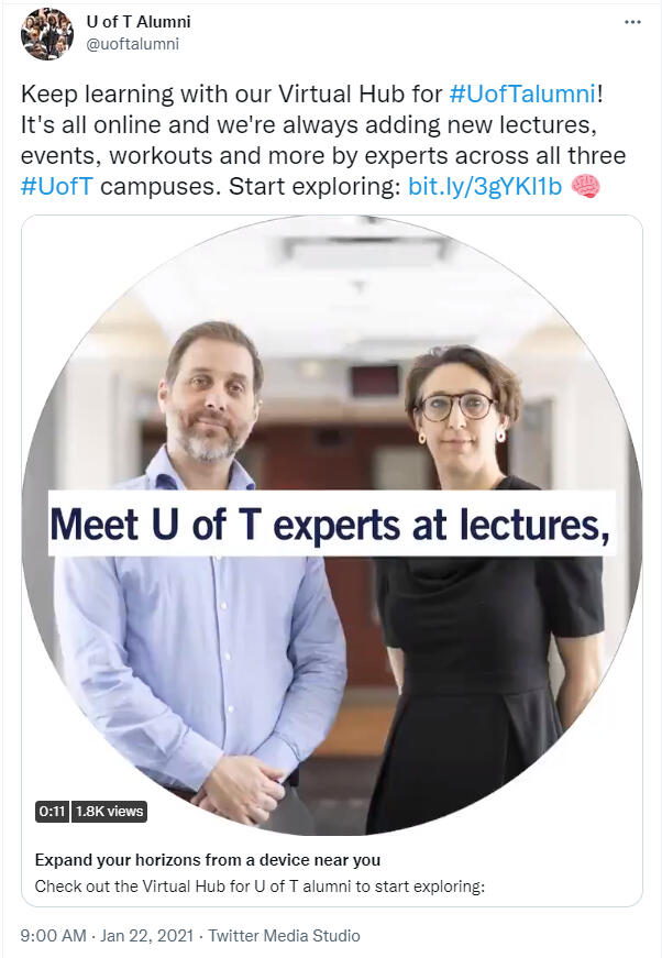 Virtual Hub for U of T Alumni - Videos